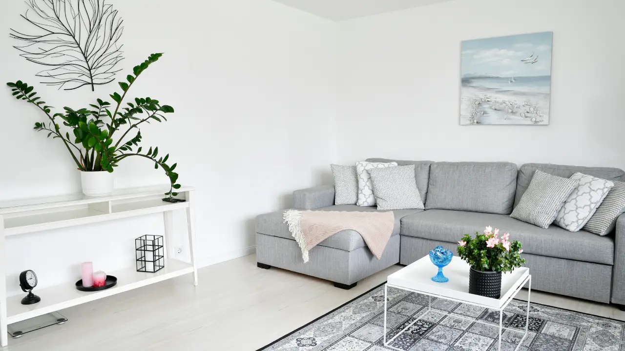 6 Simple Ways to Energize Your Home Naturally; bright green living room